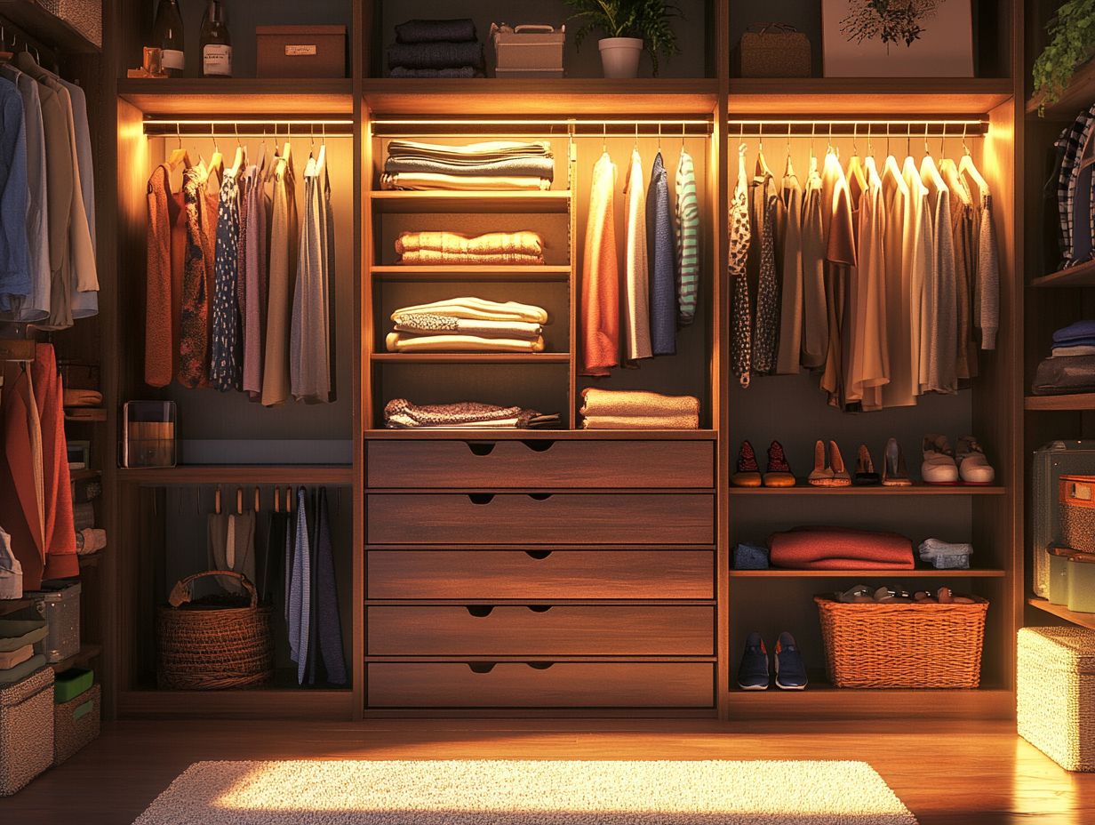 Graphic listing the top 10 must-read blogs on closet decluttering.