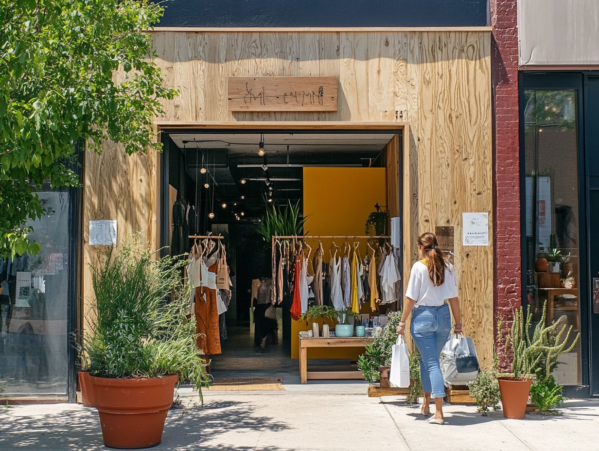 Image showcasing sustainable fashion at Slow Down Market in Washington, DC.