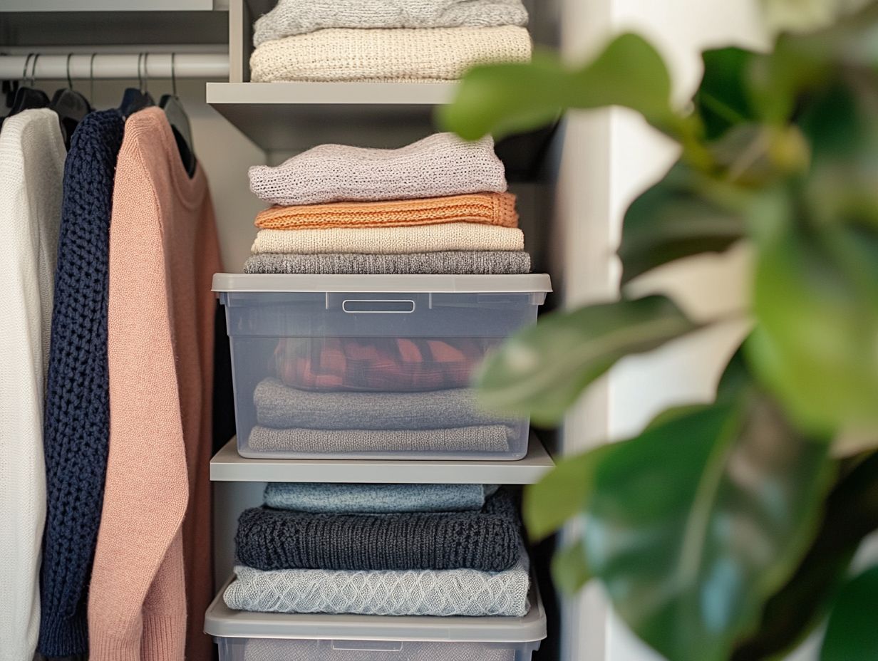 A visual guide to frequently asked questions about organizing your closet