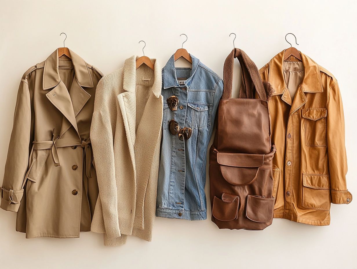 Visual representation of key takeaways for essential outerwear.