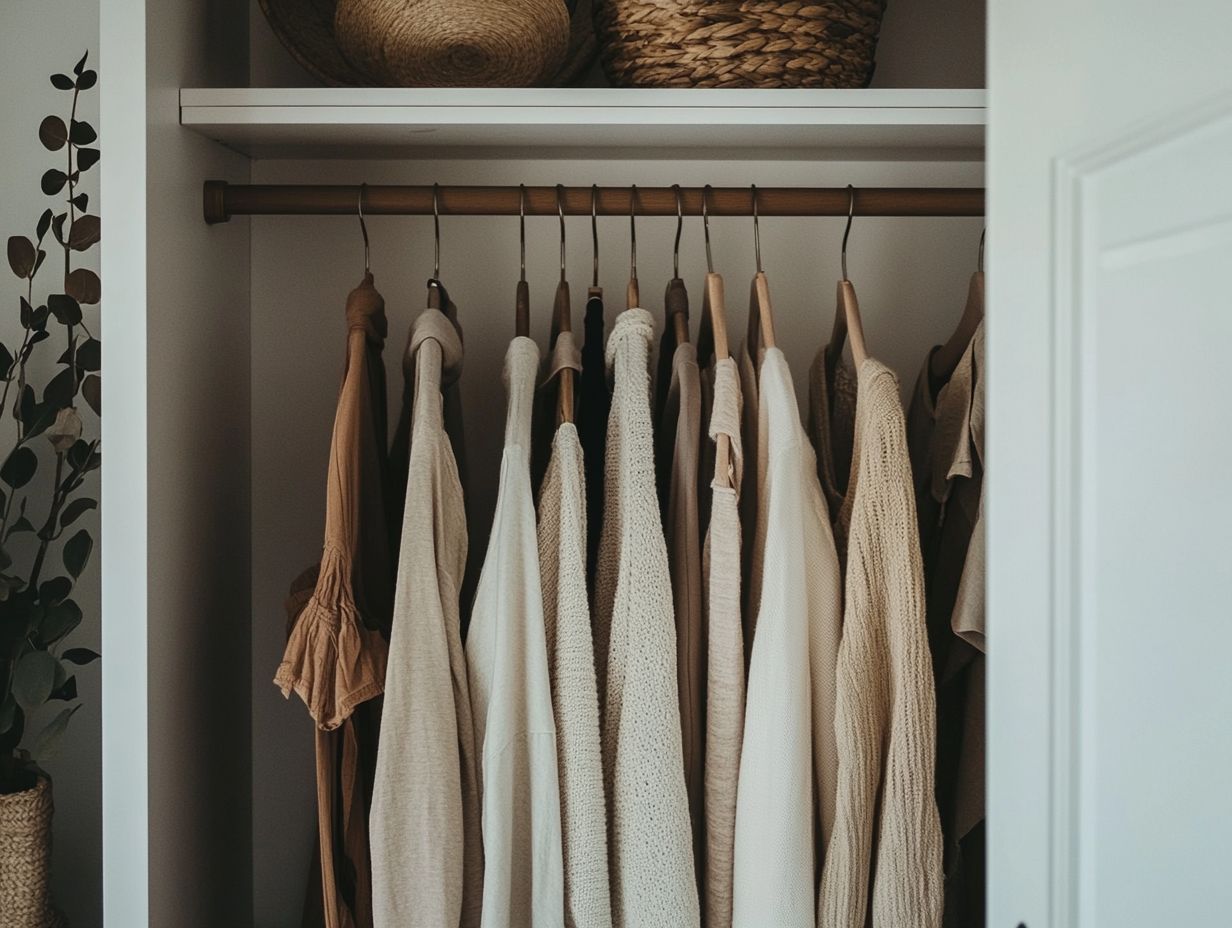 Minimalist wardrobes promote simplicity and sustainability.