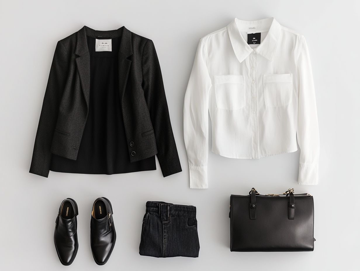 Visual summary of capsule wardrobe essentials.