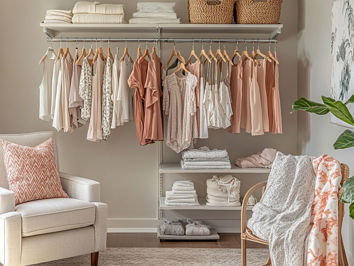 Visual summary of capsule wardrobe benefits for busy moms