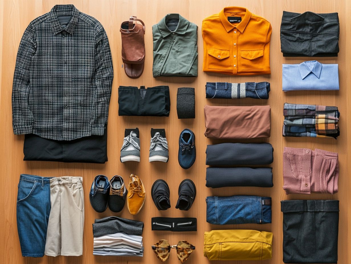 A visual guide on creating a capsule wardrobe on a budget