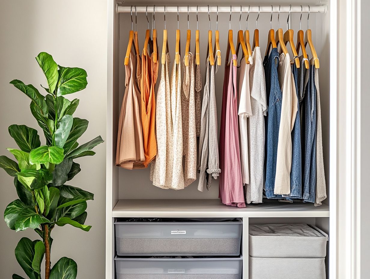 What does it mean to create a decluttered closet for your style?