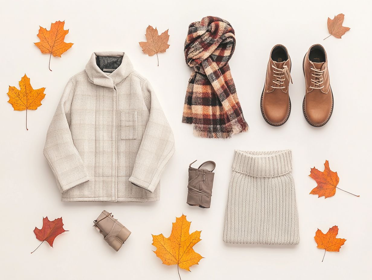 What are essential clothing items for transitioning seasons?