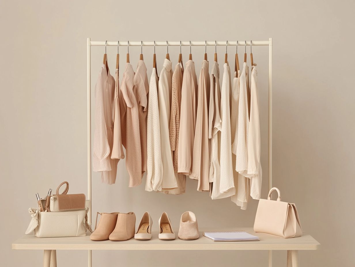 Image showcasing frequently asked questions about capsule wardrobes.