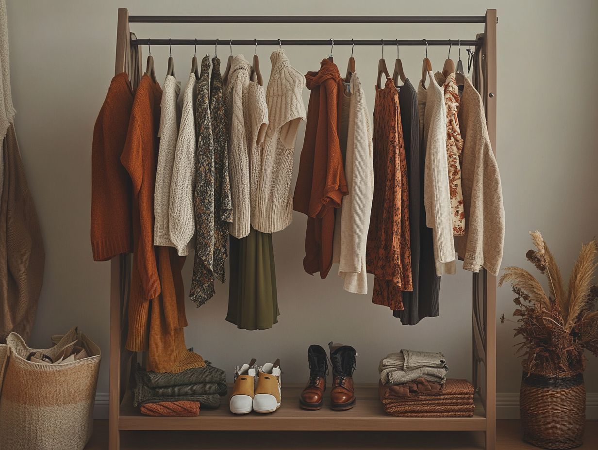 A collection of must-have items for a capsule wardrobe