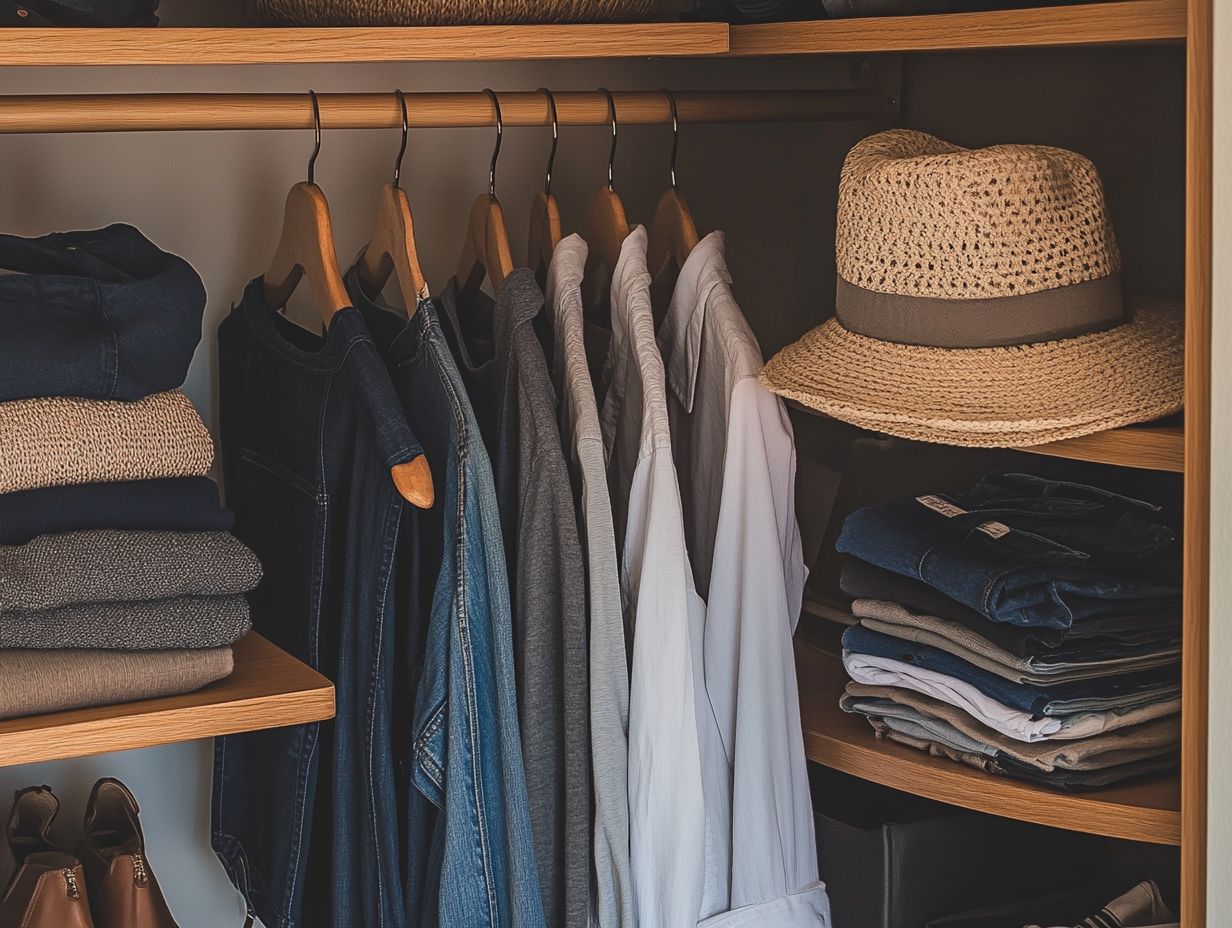 A visual guide on creating a capsule wardrobe.