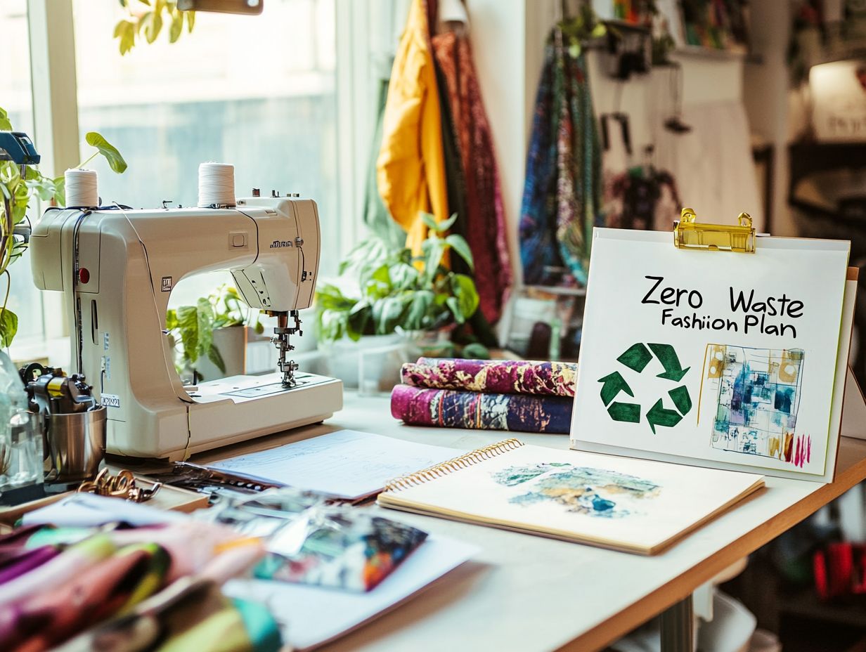 Infographic explaining the importance of a zero waste fashion plan.