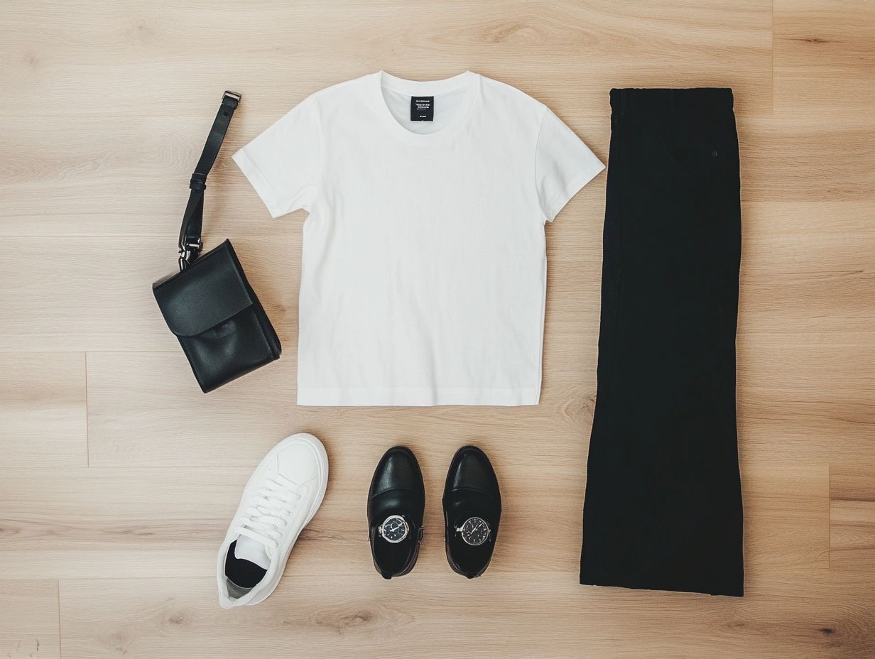 A visual representation of frequently asked questions about minimalist fashion.