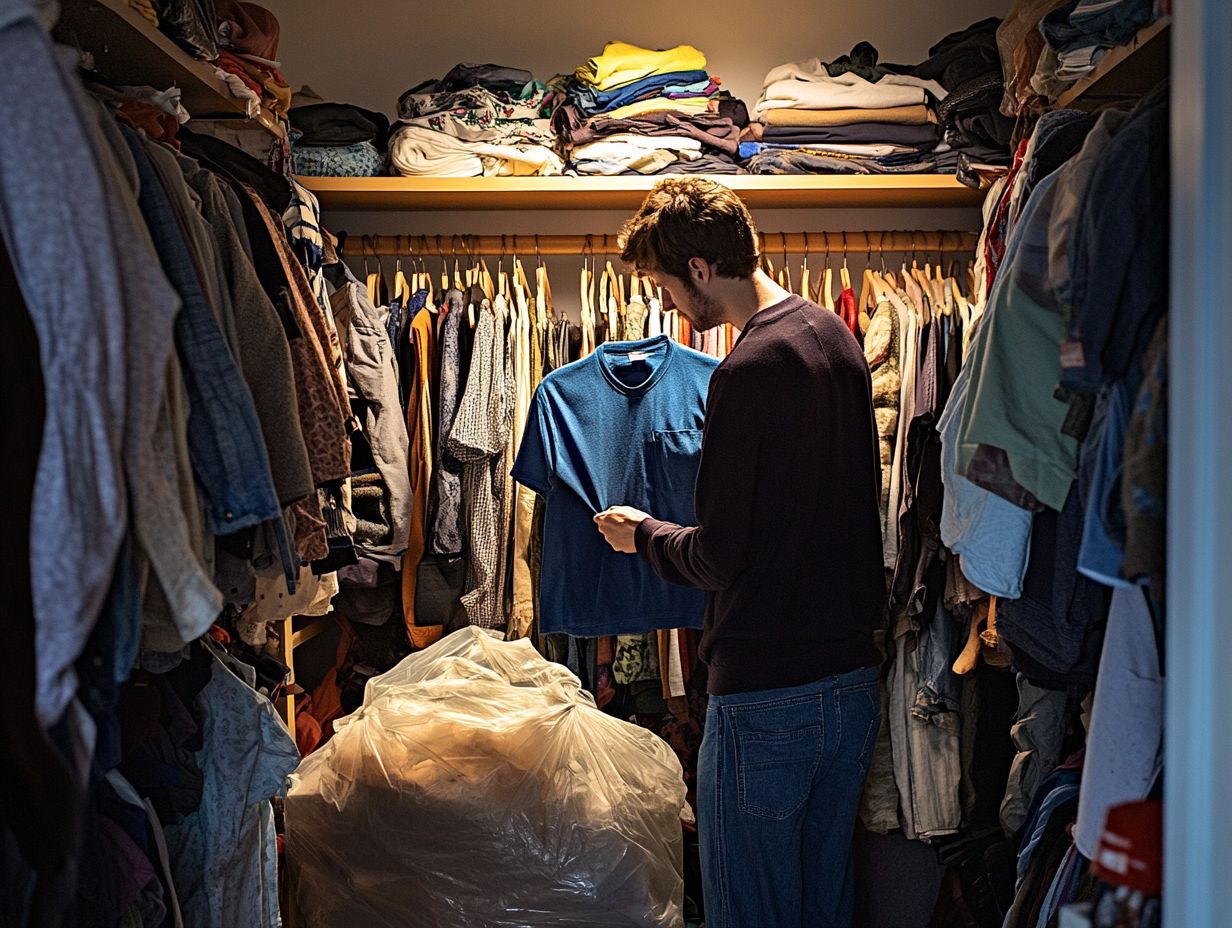 Image showing clothes organization techniques