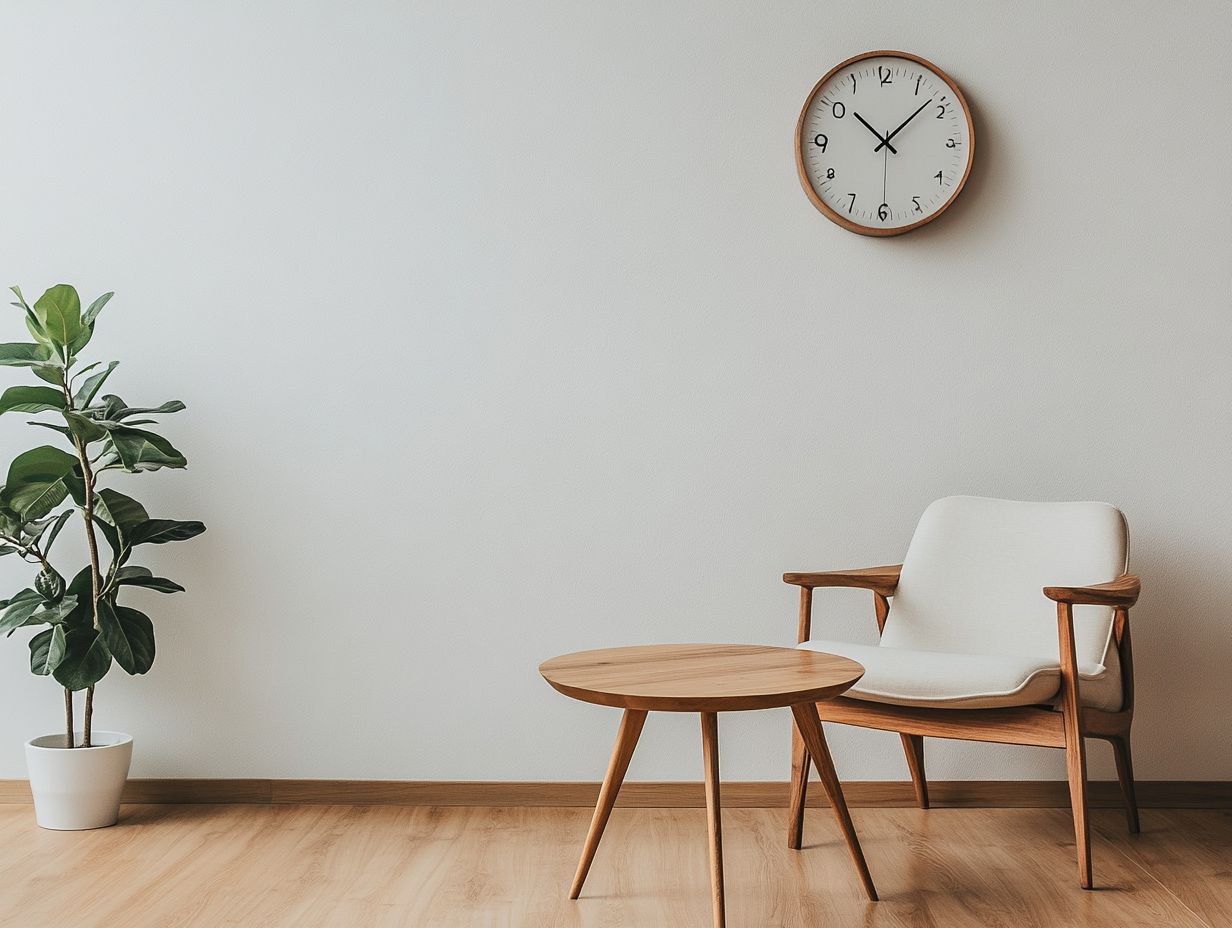 Incorporating vintage pieces in a minimalist space