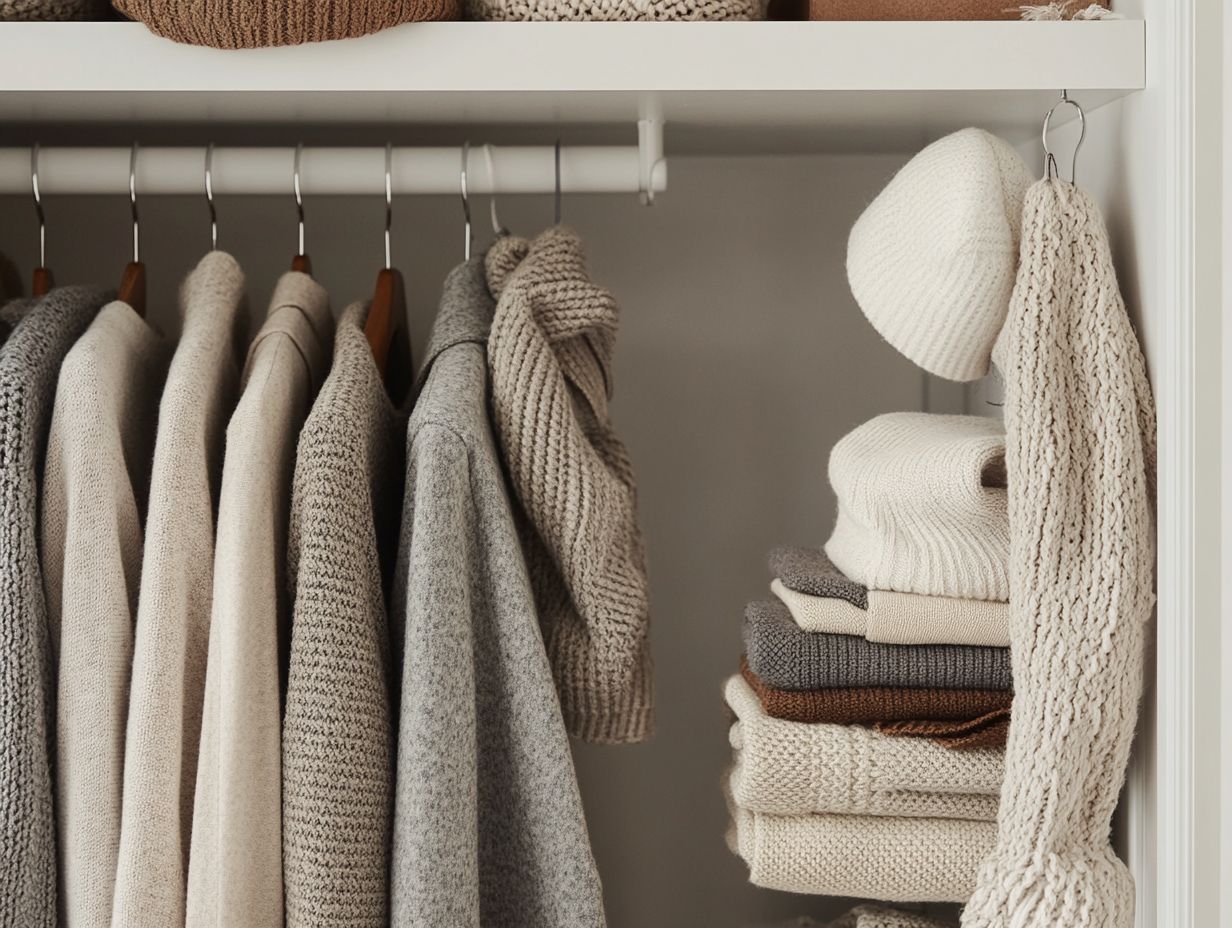 Image showing organizational strategies for a minimalist wardrobe