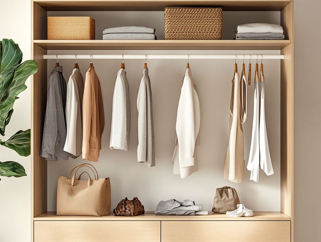 Graphic illustrating Frequently Asked Questions on minimalist capsule wardrobes.