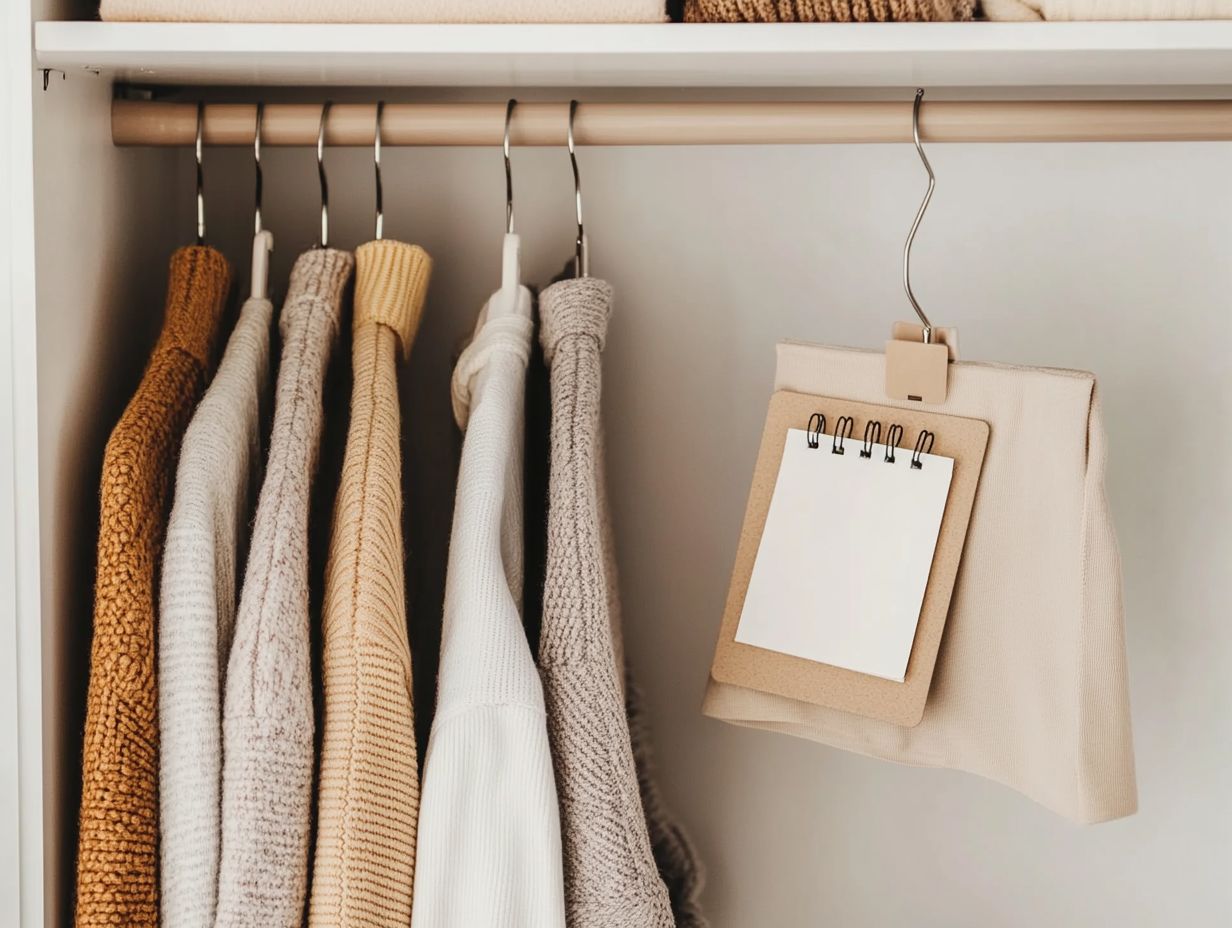 Visual guide to frequently asked questions on minimalist wardrobes