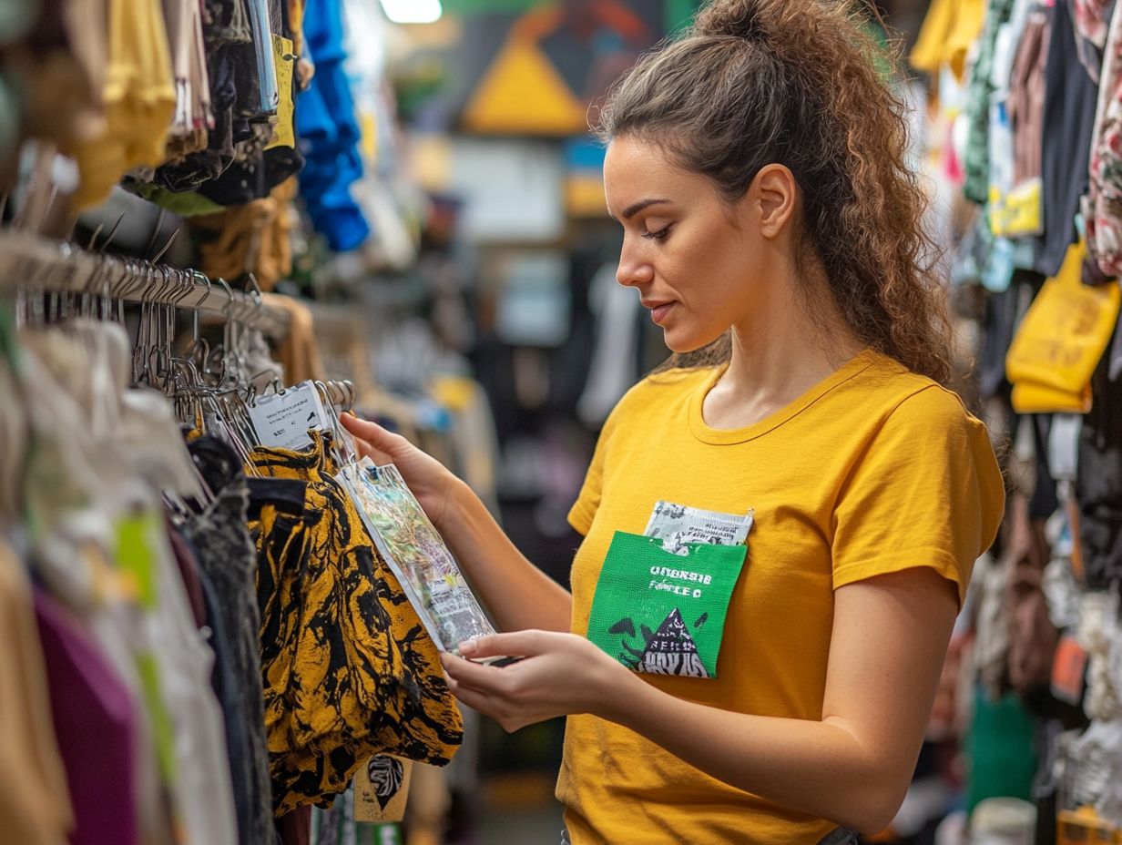 Image depicting the process of researching and fact-checking sustainability claims in fashion.