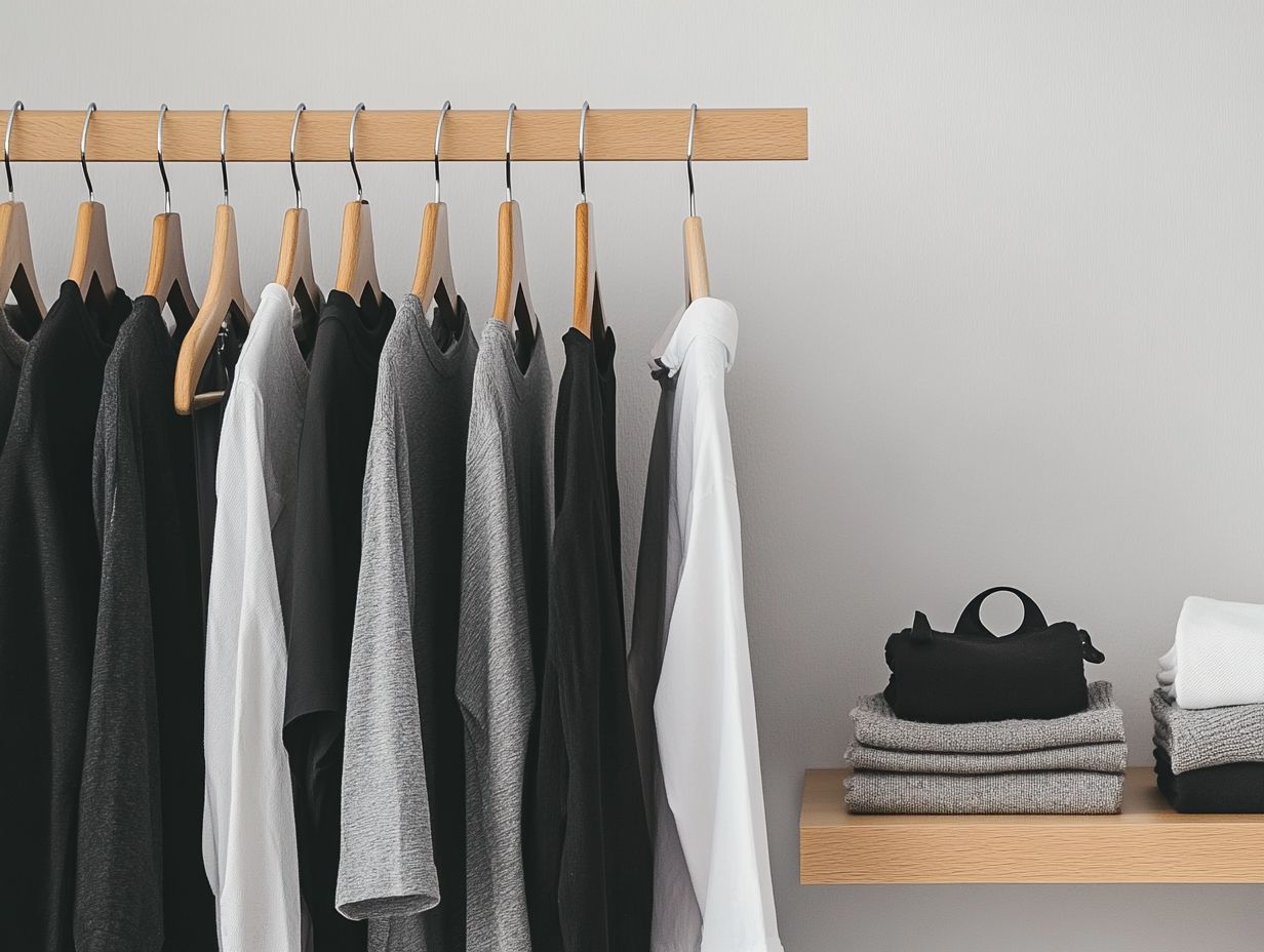 Visual guide to building a minimalist wardrobe