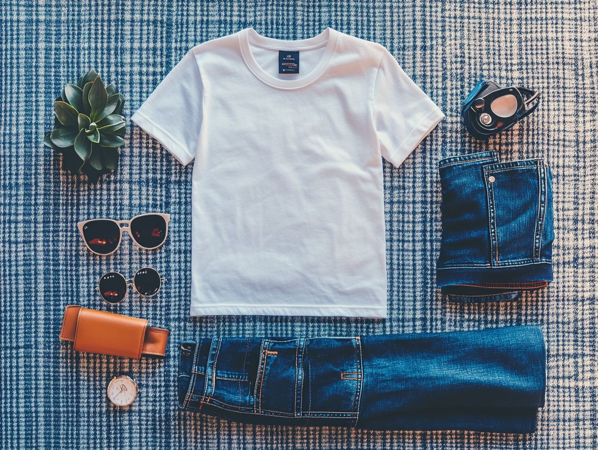 Styling a basic white t-shirt creatively