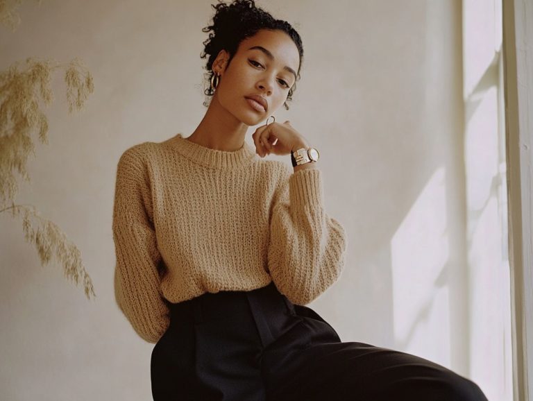 How to Style Minimalist Knitwear