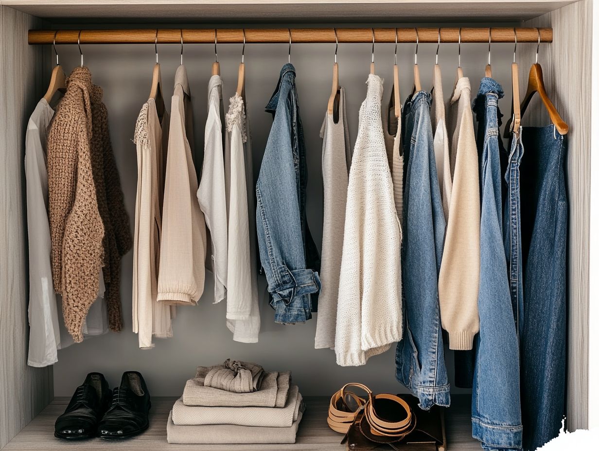 Visual guide to planning your capsule wardrobe: Key considerations.