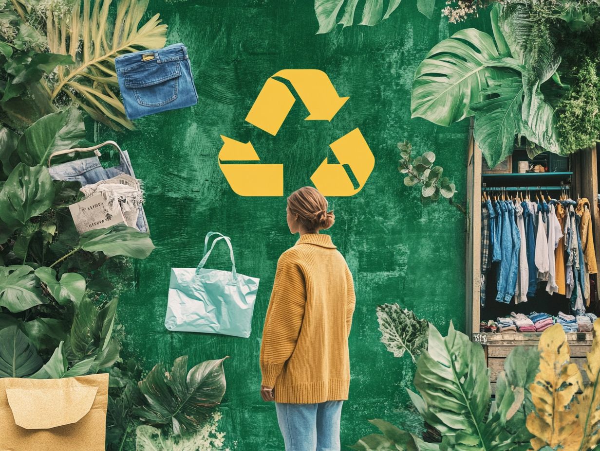 An infographic explaining the importance of addressing sustainable fashion challenges.