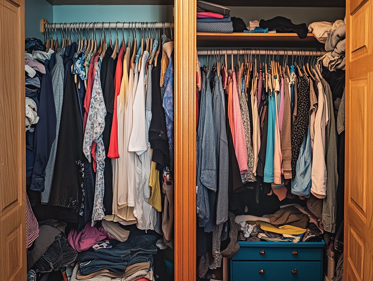 Maintaining a Decluttered Closet