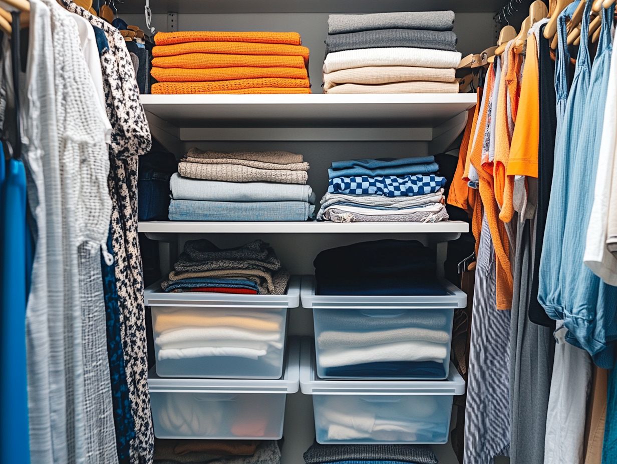 Maintaining a Decluttered Closet