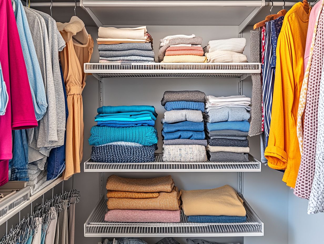 How does decluttering my closet reduce stress?