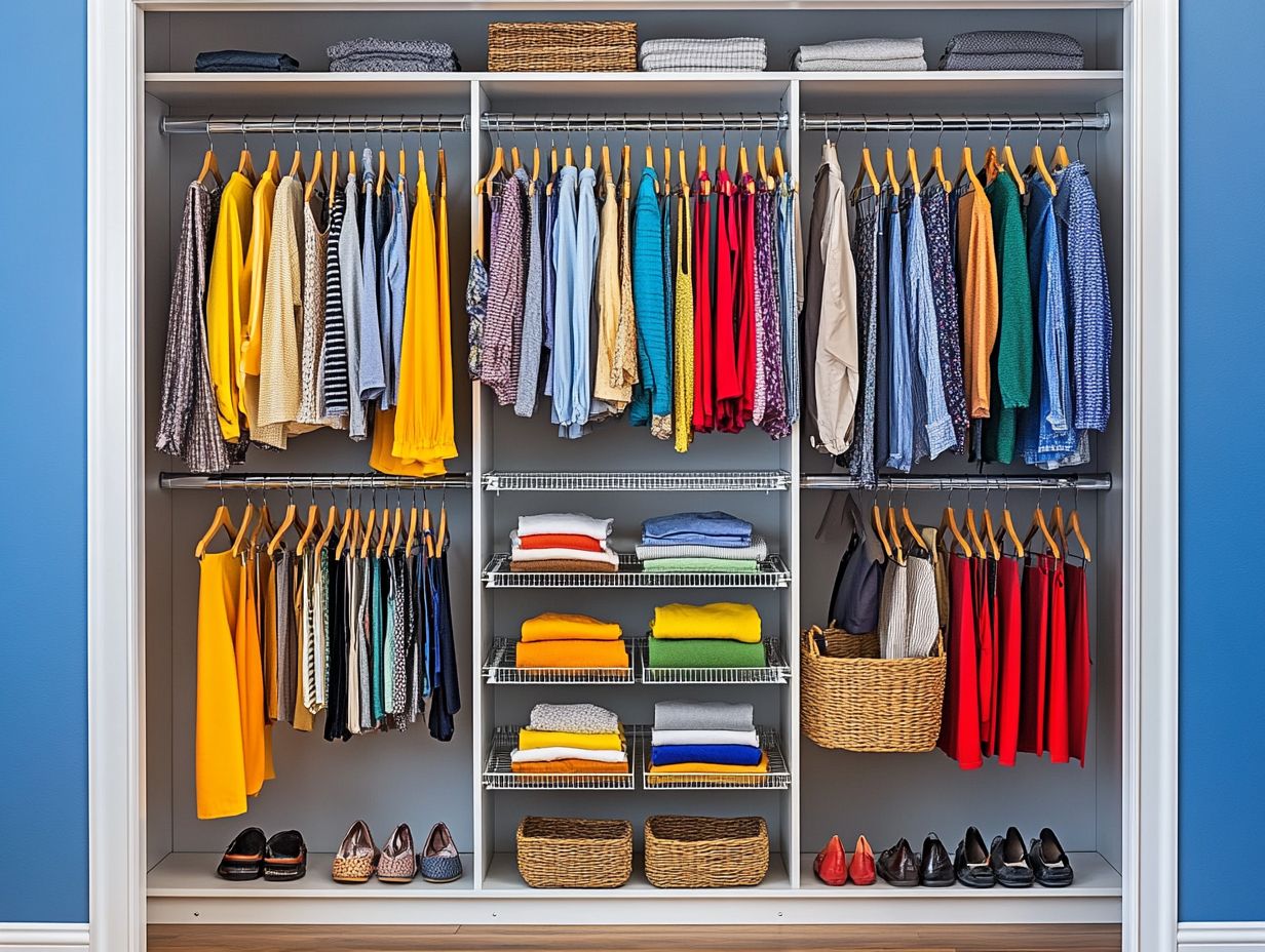 A variety of stylish shoe racks for organized closet space