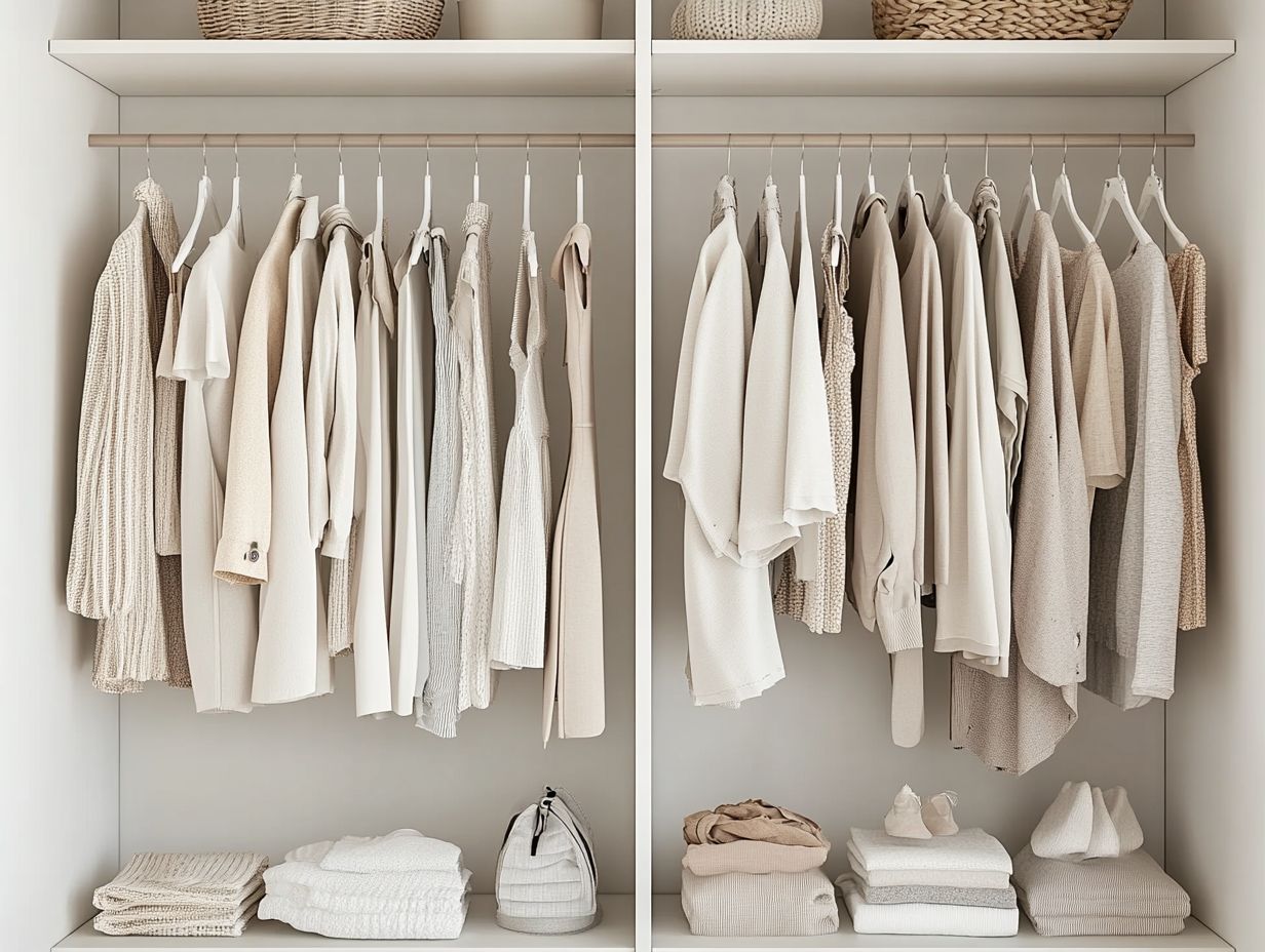 An image showcasing key takeaways for building a capsule wardrobe.