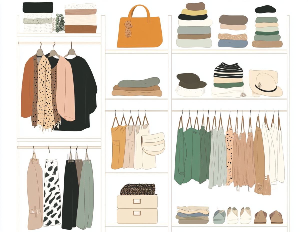 Visual representation of key takeaways for a capsule wardrobe.