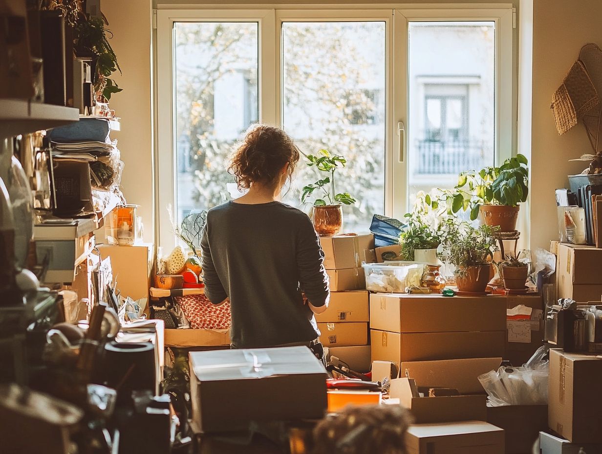 Organizing belongings for a smoother move