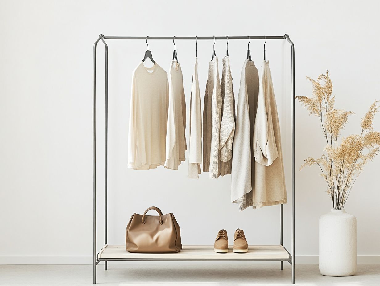 Visual representation of versatile capsule wardrobe benefits.