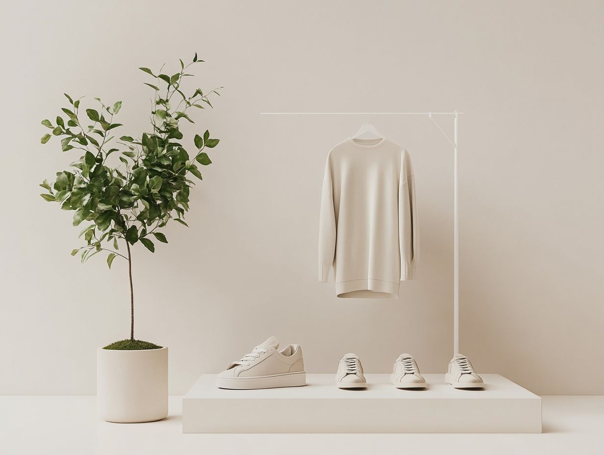 A collection of eco-friendly fashion items