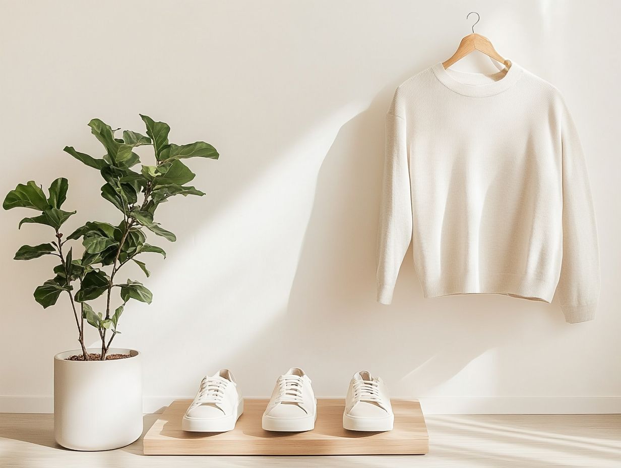 How can I incorporate eco-friendly fashion into my minimalist wardrobe?