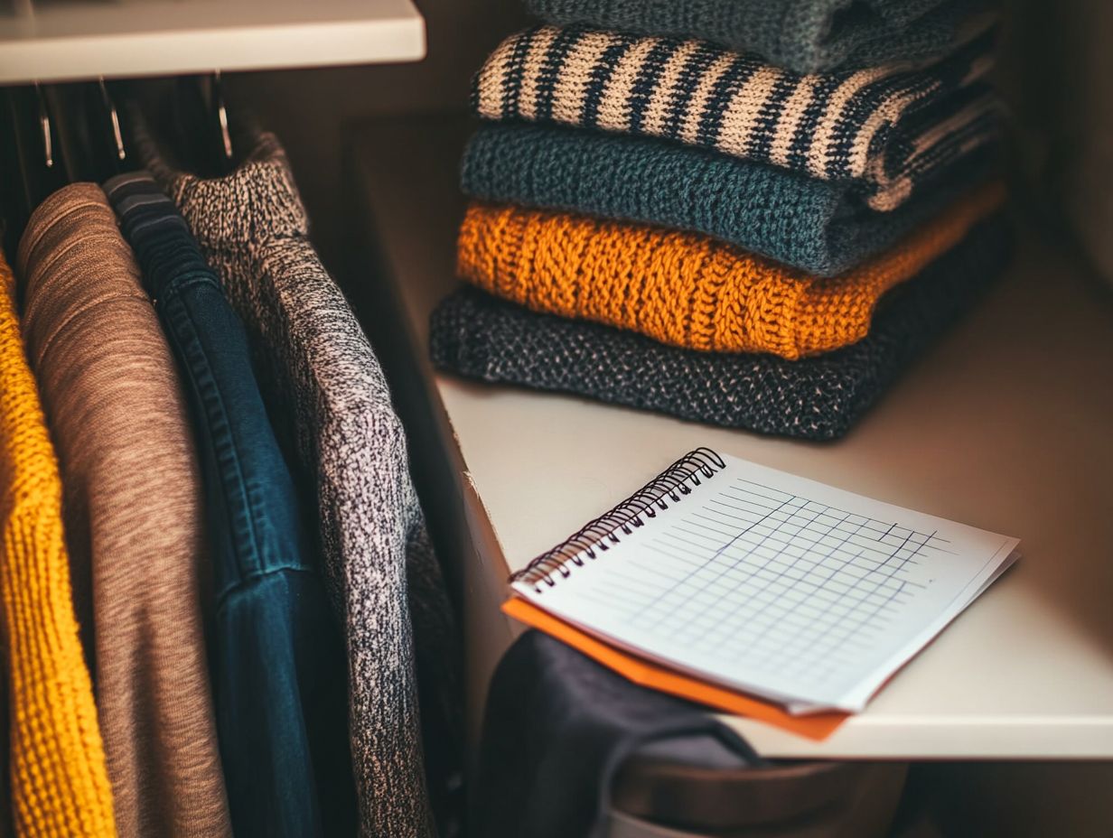 Visual guide on maintaining your capsule wardrobe