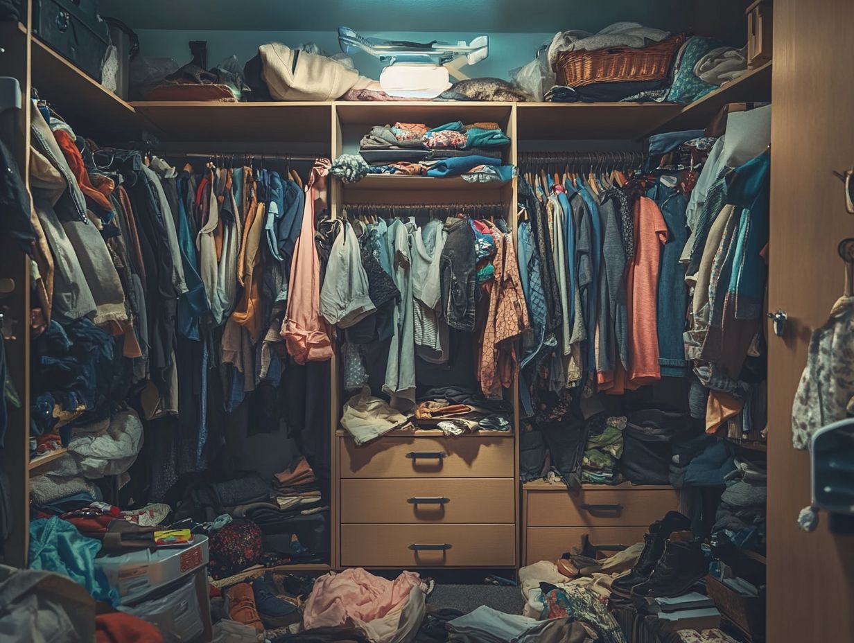 What is the psychology behind closet clutter?