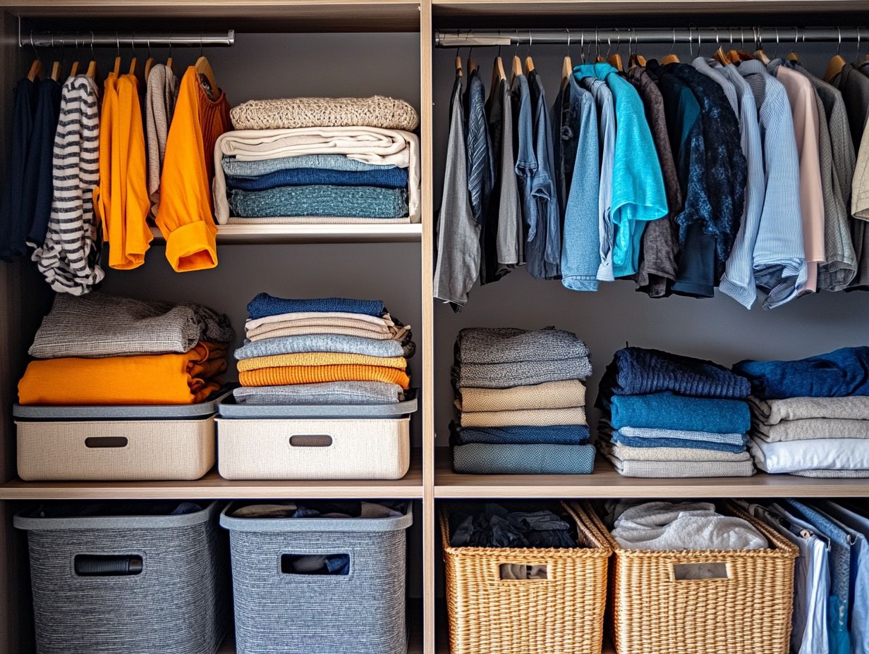 Image of a well-organized closet