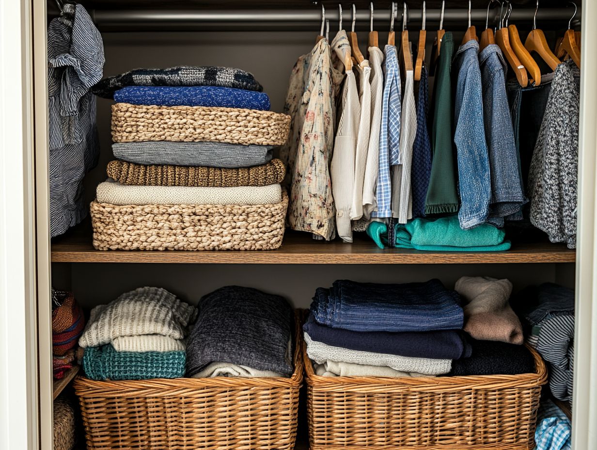 Tips for decluttering your closet on a budget