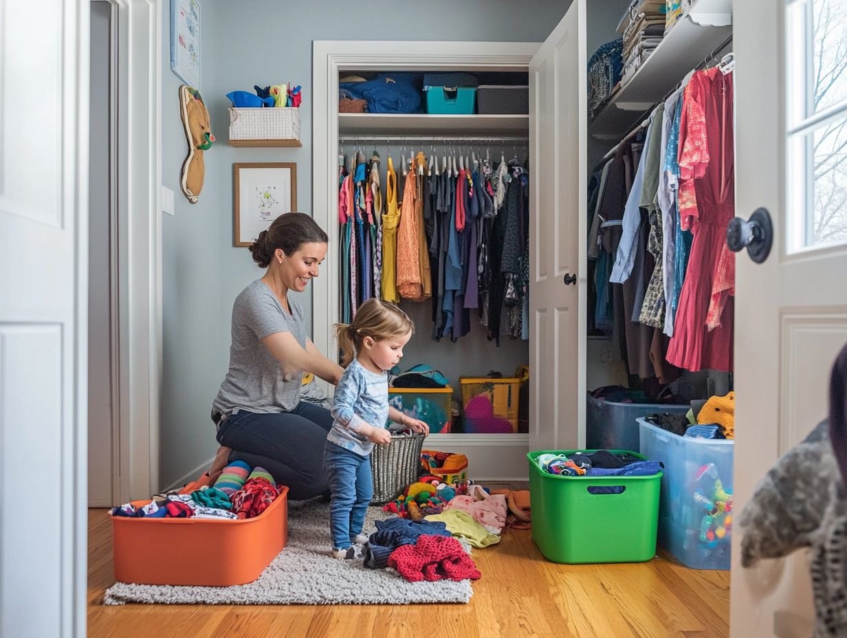 Maintaining a Decluttered Closet with Kids