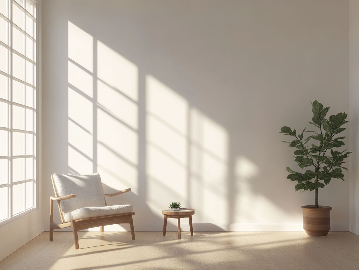 A serene minimalistic space promoting well-being