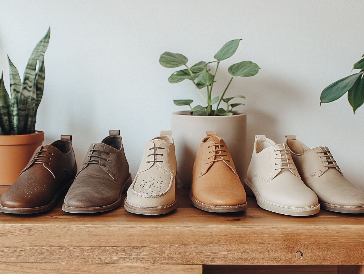 Image showcasing different types of minimalist shoes