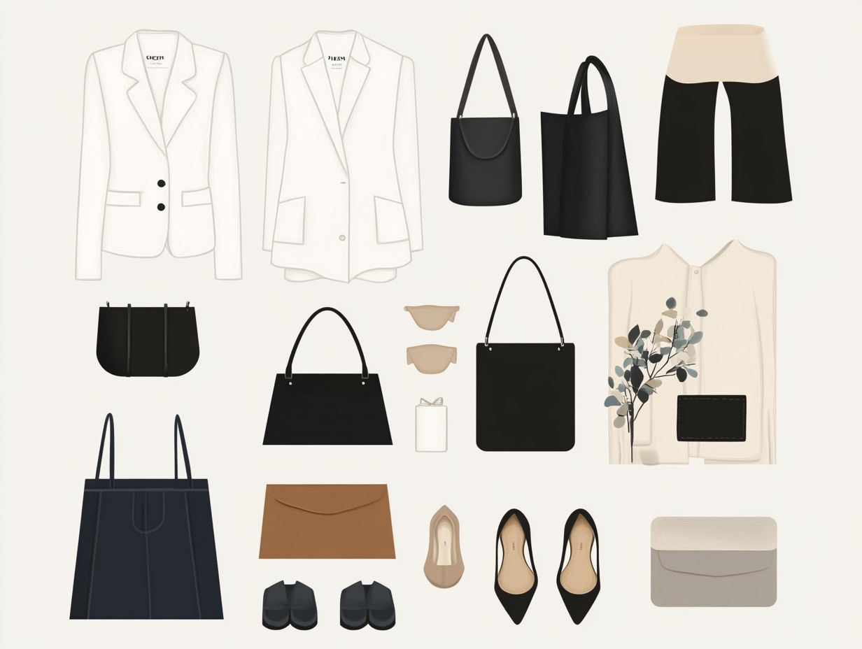 An illustration explaining the benefits of having a capsule wardrobe.