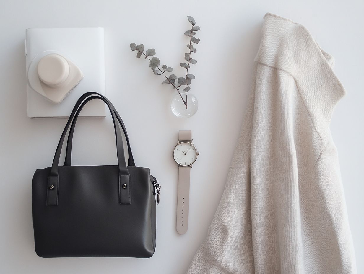 How do accessories contribute to minimalism?